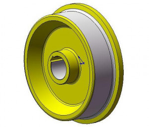 Колесо крановое одноребордное К1Р-320х80