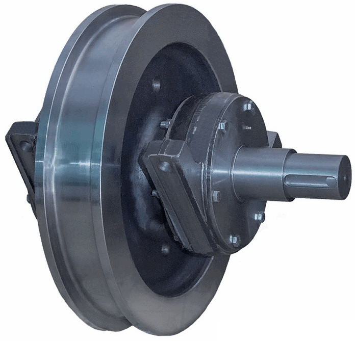 Колесо крановое в сборе К2Р-400х100 СБ