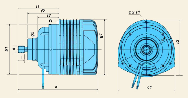 Электродвигатели серии КГЕ (для цепных электроталей)